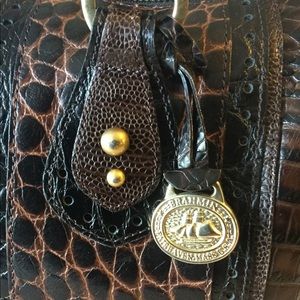 Vintage Authentic Brahmin black & brown  handbag